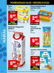 Gazetka promocyjna Delikatesy Centrum - Franczyza DC22 Poniedziałek - Gazetka - ważna od 01.06 do 01.06.2025 - strona 20 - produkty: Ser, Maślanka, Twaróg, Beskidzki, Flora