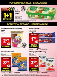 Gazetka promocyjna Delikatesy Centrum - Franczyza DC22 Poniedziałek - Gazetka - ważna od 01.06 do 01.06.2025 - strona 28 - produkty: Ketchup, Cheetos, Ser, Ryż, Rum, Chipsy, Chrupki, Wafle, Dron, Lody, Grześki, Zielona Budka, Kubek