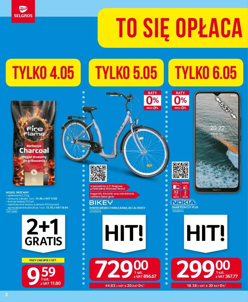 Gazetka promocyjna Selgros - Oferta przemysłowa - ważna 04.05 do 17.05.2023 - strona 2 - produkty: Gra, Rower, Silan, Smartfon, Węgiel drzewny