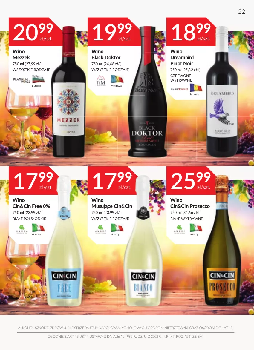 Gazetka promocyjna Stokrotka - Oferta alkoholowa - ważna 31.03 do 27.04.2022 - strona 22 - produkty: Lack, Mus, Prosecco, Rum, Wino, Wino musujące