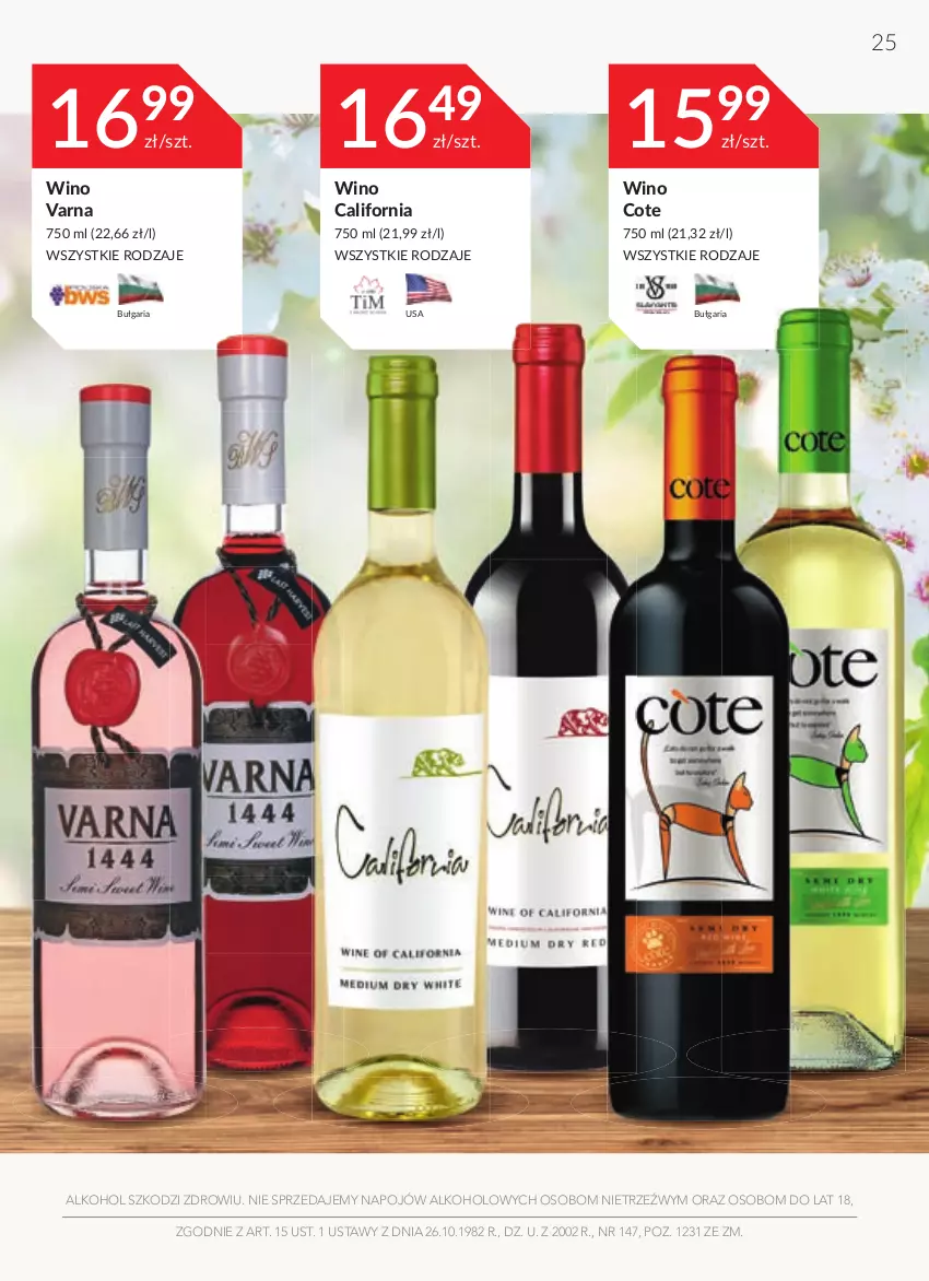 Gazetka promocyjna Stokrotka - Oferta alkoholowa - ważna 31.03 do 27.04.2022 - strona 25 - produkty: Wino