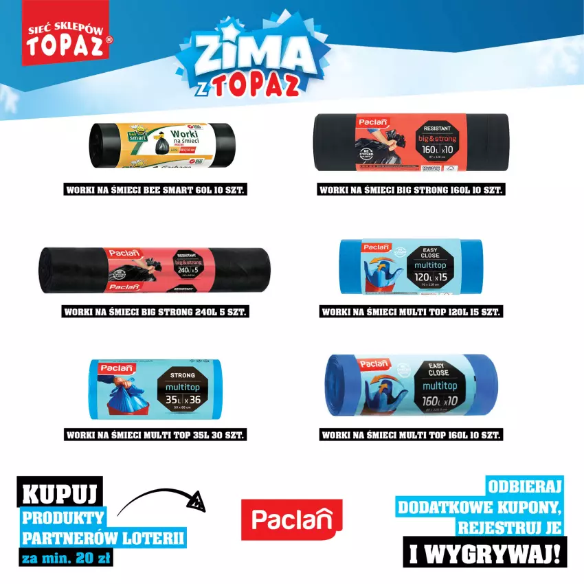 Gazetka promocyjna Topaz - Gazetka - ważna 01.12.2025 do 18.01.2026 - strona 100 - produkty: Top, Worki na śmiec, Worki na śmieci