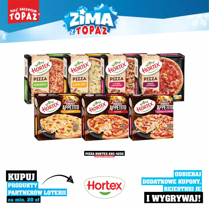 Gazetka promocyjna Topaz - Gazetka - ważna 01.12.2025 do 18.01.2026 - strona 36 - produkty: Gry, Hortex, Piec, Pieczarka, Pizza, Ser