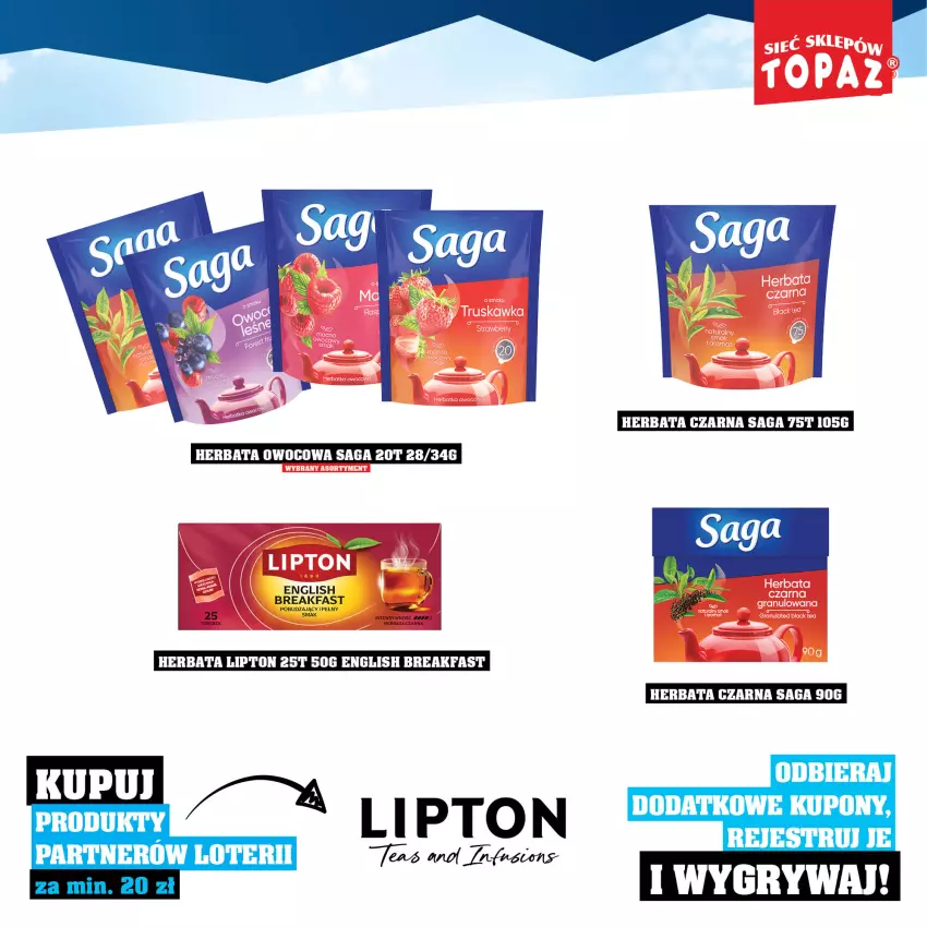 Gazetka promocyjna Topaz - Gazetka - ważna 01.12.2025 do 18.01.2026 - strona 81 - produkty: Gry, Herbata, Herbata czarna, Saga