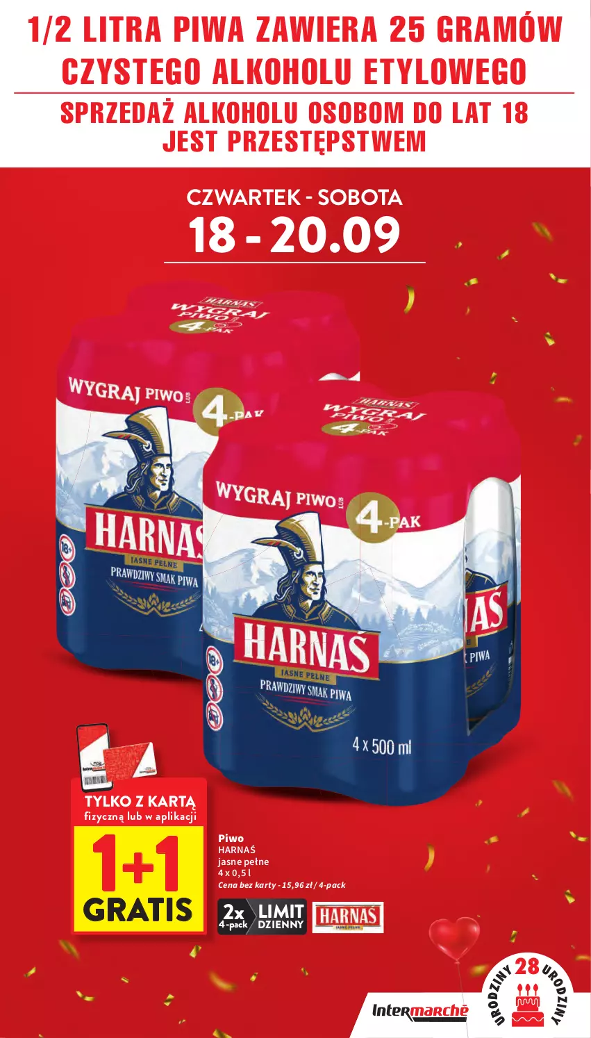 Gazetka promocyjna Intermarche - Gazetka Intermarche - ważna 18.09 do 24.09.2025 - strona 3 - produkty: Gra, Harnaś, Piwa, Piwo