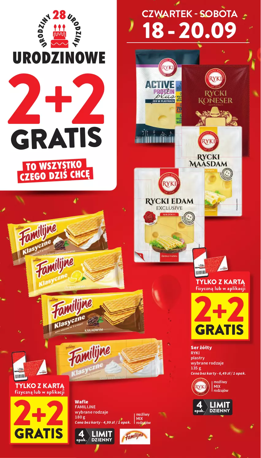 Gazetka promocyjna Intermarche - Gazetka Intermarche - ważna 18.09 do 24.09.2025 - strona 4 - produkty: Fa, Gra, Ser, Wafle