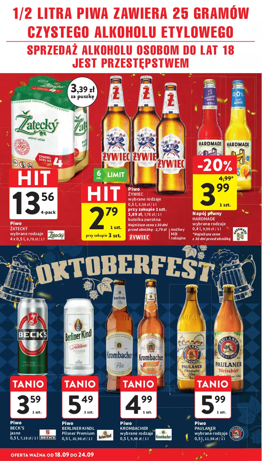 Gazetka promocyjna Intermarche - Gazetka Intermarche - ważna 18.09 do 24.09.2025 - strona 40 - produkty: Gra, Napój, Piwa, Piwo