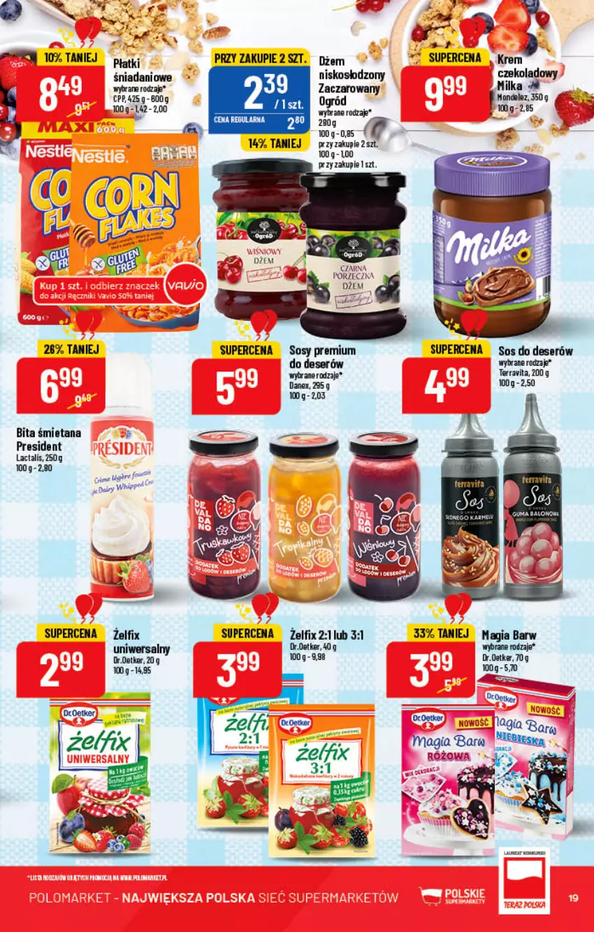 Gazetka promocyjna PoloMarket - Gazetka pomocyjna - ważna 29.06 do 05.07.2022 - strona 19 - produkty: Danio, Deser, Dżem, Milka, Ogród, Por, Ser, Sos