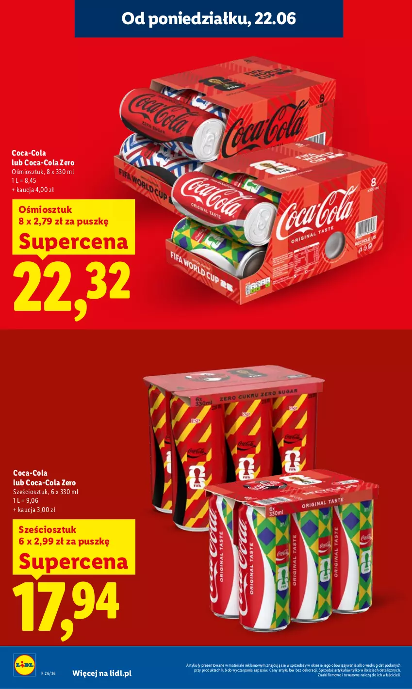 Gazetka promocyjna Lidl - Gazetka ważna od 22.06 do 24.06 - ważna 22.06 do 24.06.2026 - strona 14 - produkty: Coca-Cola