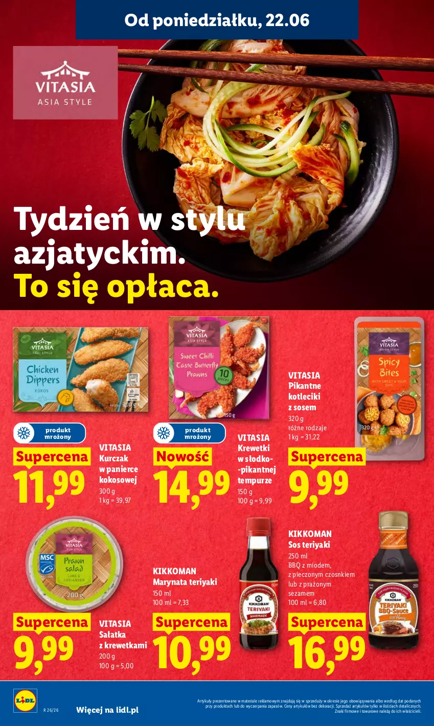 Gazetka promocyjna Lidl - Gazetka ważna od 22.06 do 24.06 - ważna 22.06 do 24.06.2026 - strona 40 - produkty: Kokos, Krewetki, Kurczak, Piec, Pur, Sałat, Sałatka, Sezam, Sos