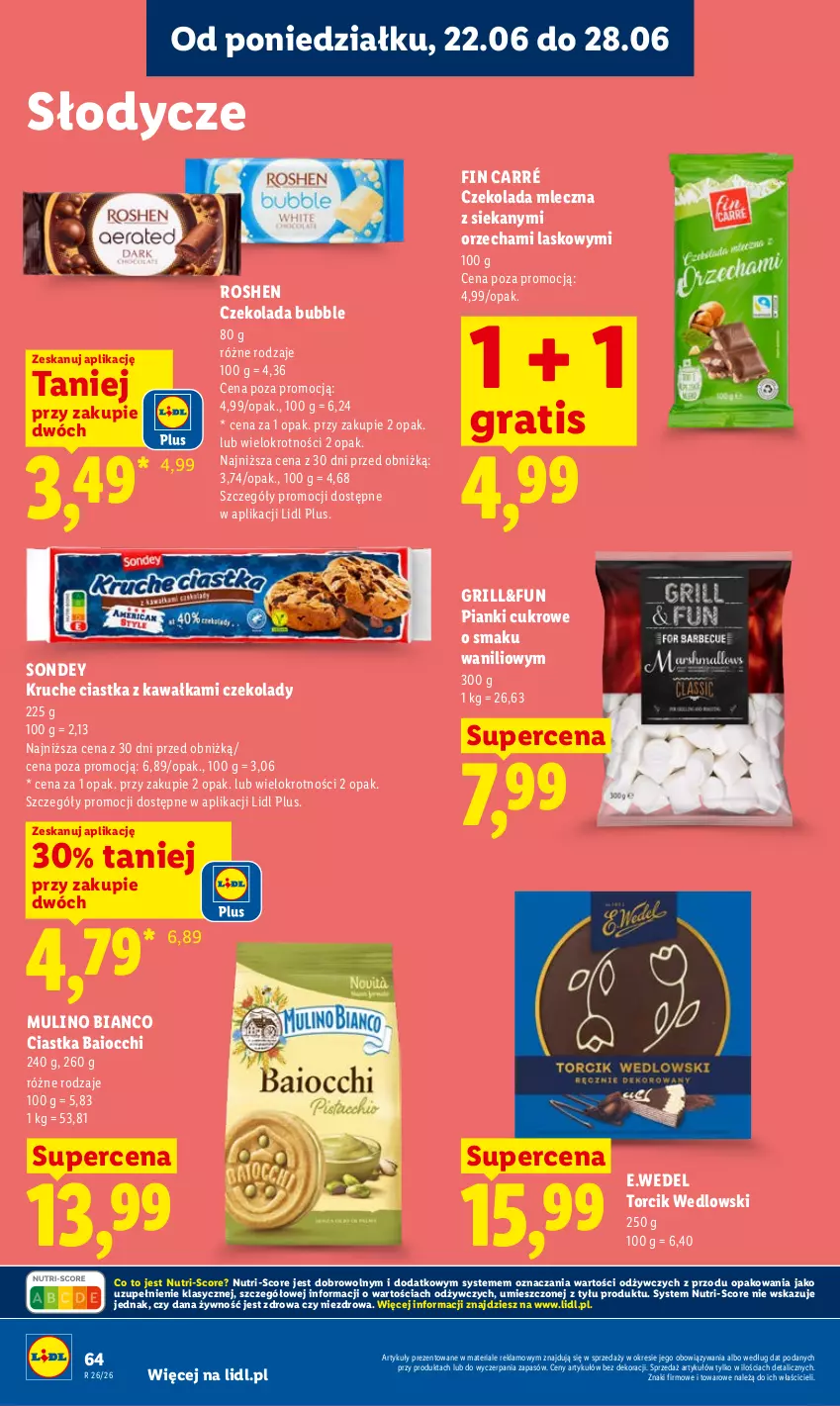 Gazetka promocyjna Lidl - Gazetka ważna od 22.06 do 24.06 - ważna 22.06 do 24.06.2026 - strona 80 - produkty: Ciastka, Czekolada, Czekolada mleczna, Gra, Grill, Kawa