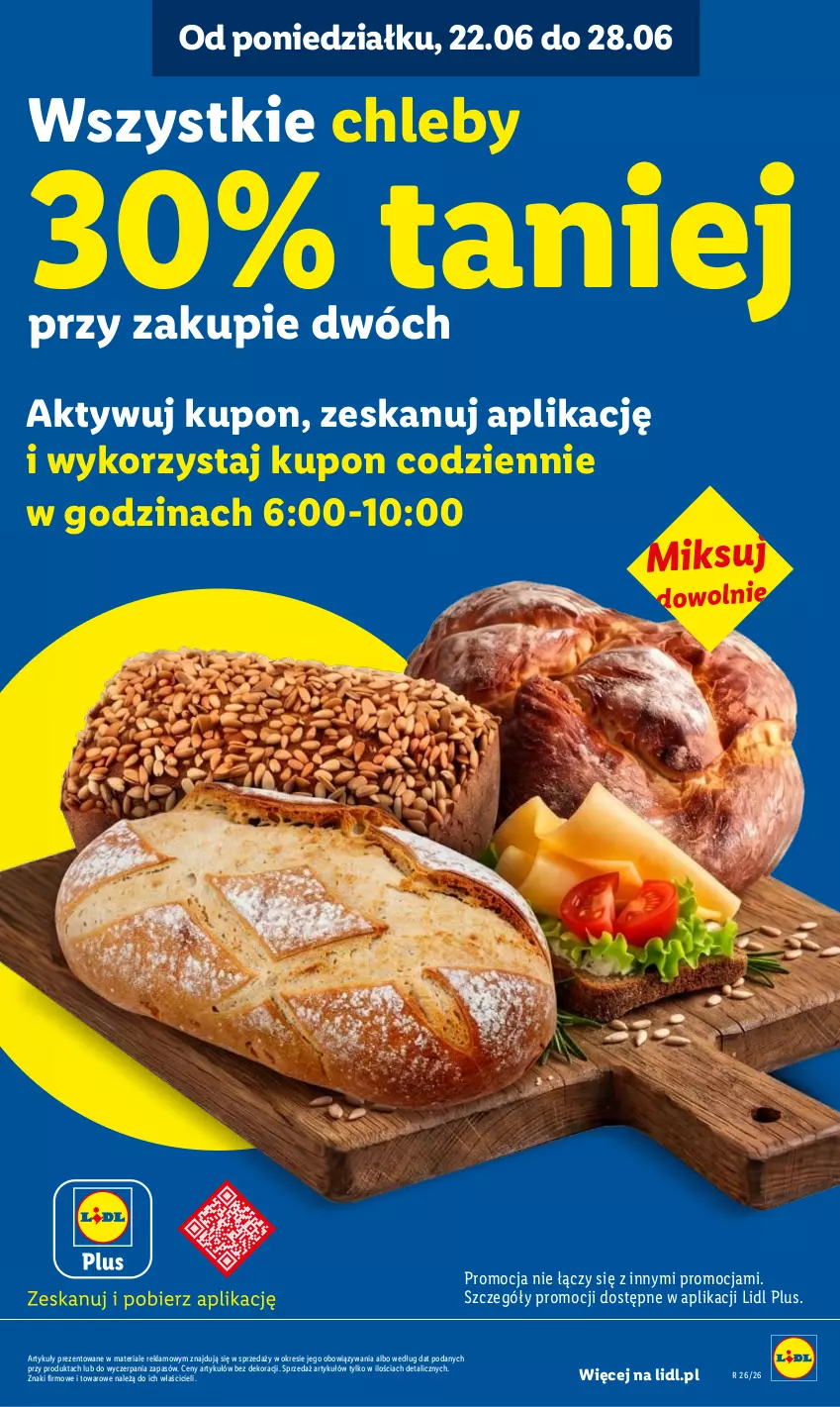 Gazetka promocyjna Lidl - Gazetka ważna od 22.06 do 24.06 - ważna 22.06 do 24.06.2026 - strona 9 - produkty: Chleb