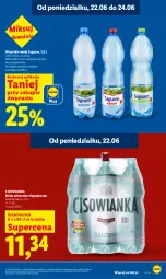 Gazetka promocyjna Lidl - Gazetka ważna od 22.06 do 24.06 - Gazetka - ważna od 24.06 do 24.06.2026 - strona 13 - produkty: Woda mineralna, Woda, Cisowianka
