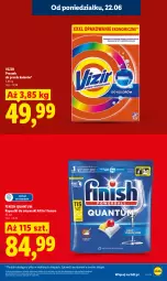 Gazetka promocyjna Lidl - Gazetka ważna od 22.06 do 24.06 - Gazetka - ważna od 24.06 do 24.06.2026 - strona 17 - produkty: Finish, Proszek do prania, Vizir, Zmywarki