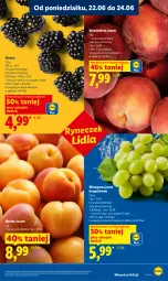 Gazetka promocyjna Lidl - Gazetka ważna od 22.06 do 24.06 - Gazetka - ważna od 24.06 do 24.06.2026 - strona 35 - produkty: Jeżyny, Winogrona, Brzoskwinie, Wino