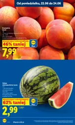 Gazetka promocyjna Lidl - Gazetka ważna od 22.06 do 24.06 - Gazetka - ważna od 24.06 do 24.06.2026 - strona 6 - produkty: Brzoskwinie, Arbuz