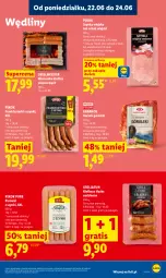 Gazetka promocyjna Lidl - Gazetka ważna od 22.06 do 24.06 - Gazetka - ważna od 24.06 do 24.06.2026 - strona 61 - produkty: Pur, Gra, Parówki, Parówki z szynki, Szynka, PIKOK, Boczek, Frankfurterki, Kabanos, Grill, Kiełbasa, Kiełbasa śląska