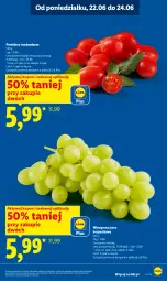 Gazetka promocyjna Lidl - Gazetka ważna od 22.06 do 24.06 - Gazetka - ważna od 24.06 do 24.06.2026 - strona 7 - produkty: Winogrona, Wino, Pomidory