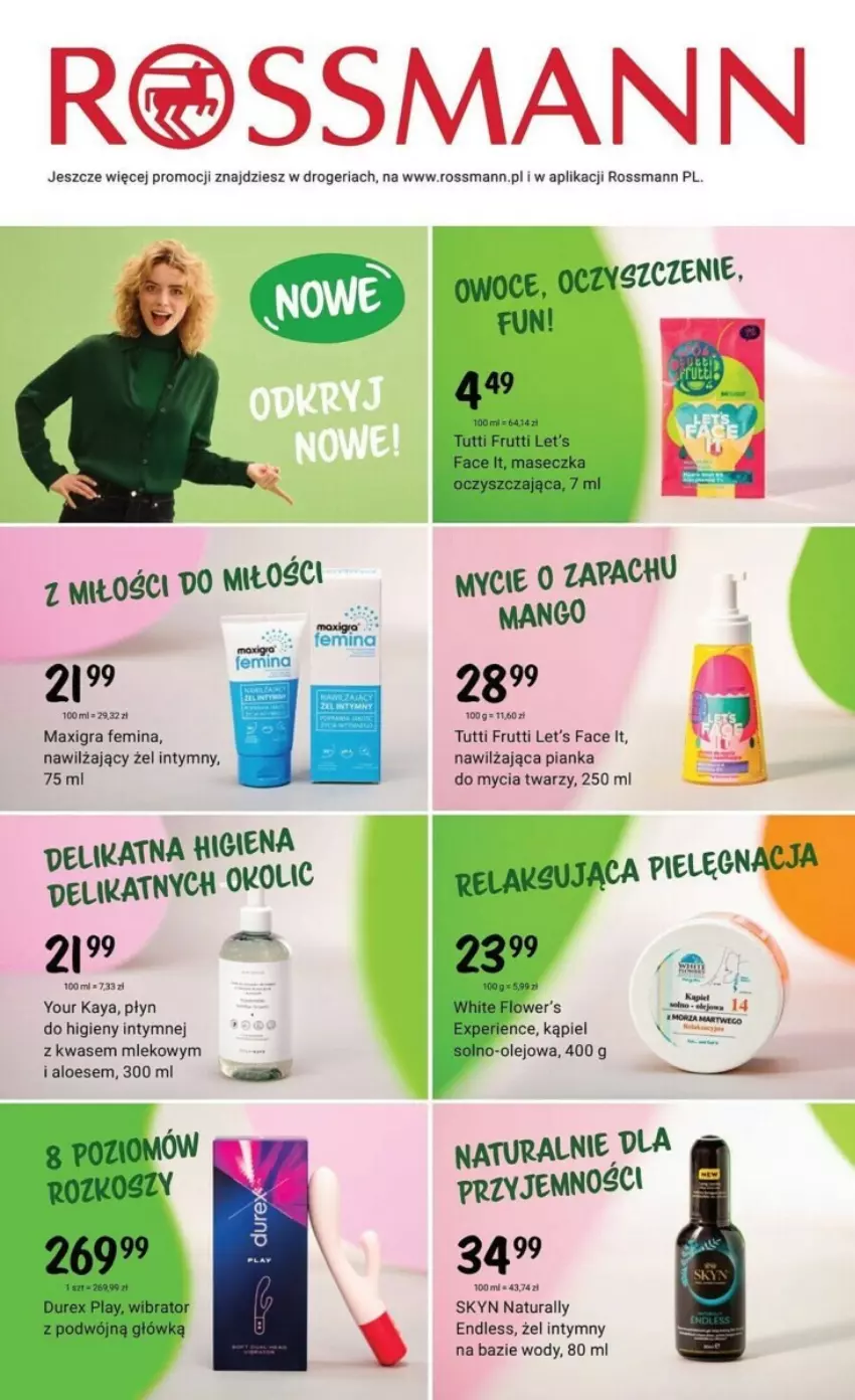 Gazetka promocyjna Rossmann - ważna 17.10 do 02.11.2023 - strona 8 - produkty: Durex, Fa, Gra, Kosz, Mango, Mleko, Olej, Owoce, Płyn do higieny intymnej, Skyn