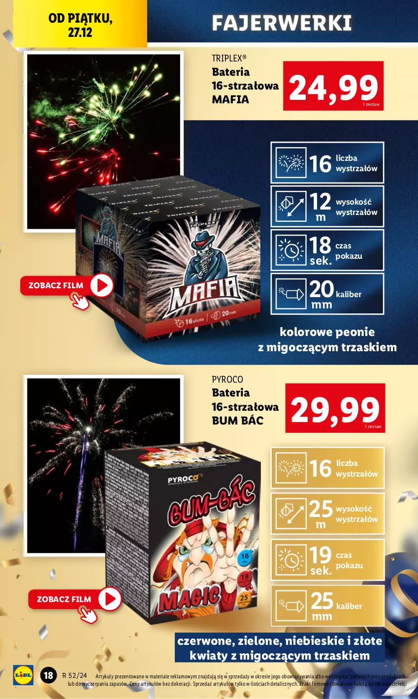 Gazetka promocyjna Lidl - GAZETKA - ważna 23.12 do 28.12.2024 - strona 20 - produkty: Bateria, Fa, Mafia, Sok, Strzałów