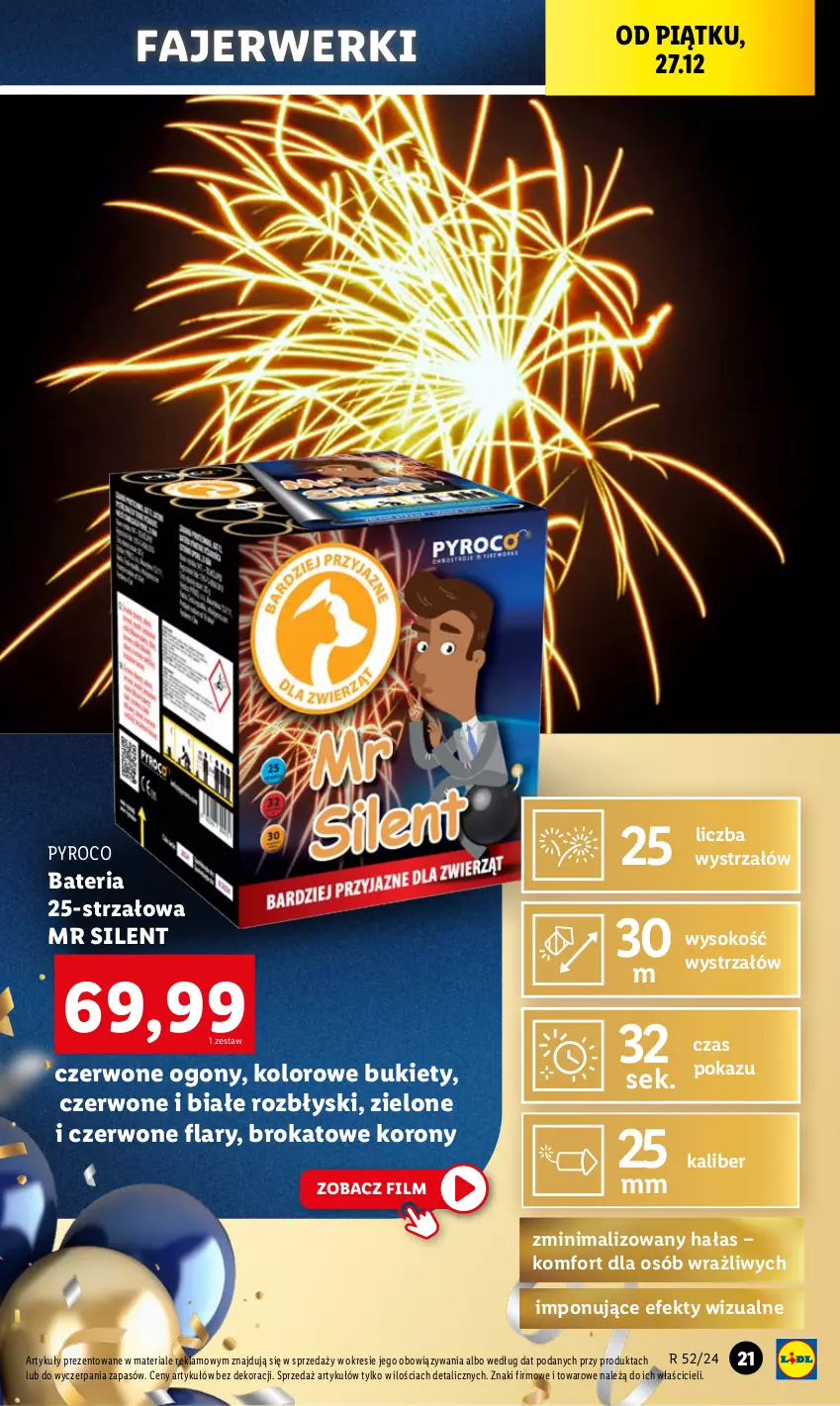 Gazetka promocyjna Lidl - GAZETKA - ważna 23.12 do 28.12.2024 - strona 23 - produkty: Bateria, Bukiet, Fa, Sok, Strzałów