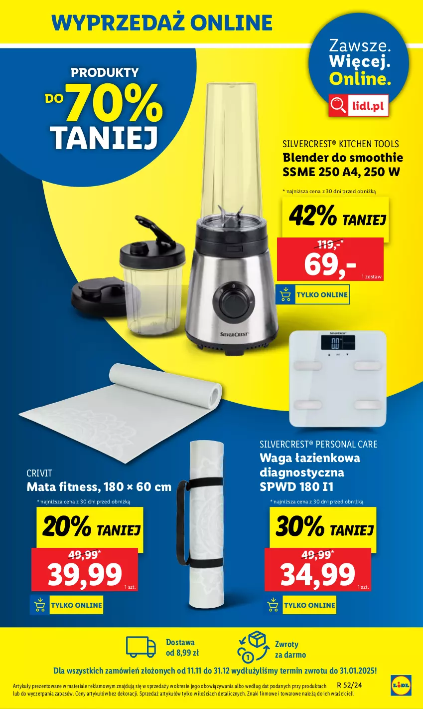 Gazetka promocyjna Lidl - GAZETKA - ważna 23.12 do 28.12.2024 - strona 33 - produkty: Blender, Silvercrest, Smoothie, Waga, Waga łazienkowa