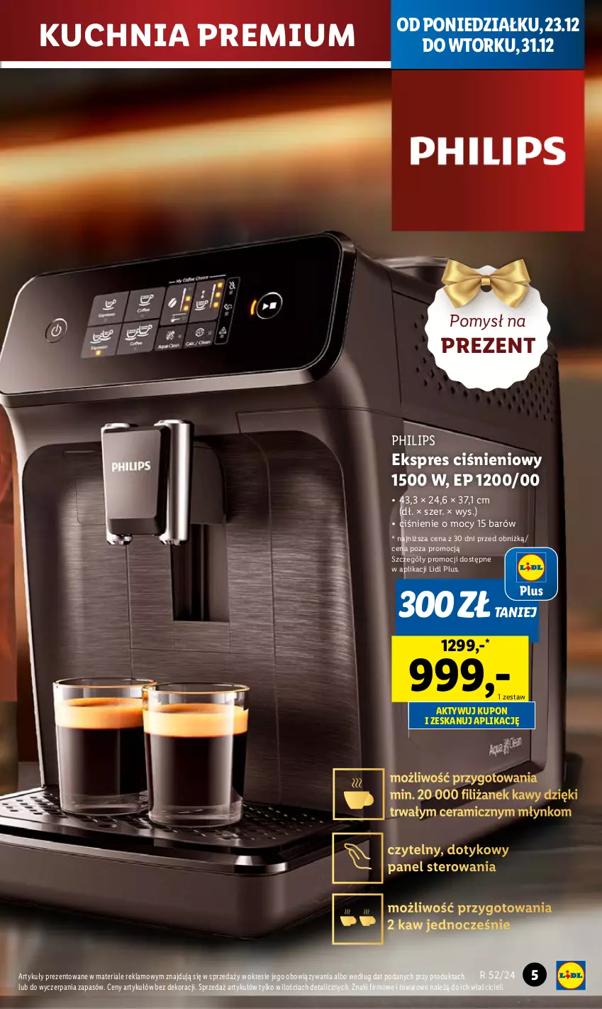 Gazetka promocyjna Lidl - GAZETKA - ważna 23.12 do 28.12.2024 - strona 5 - produkty: Kuchnia, Philips