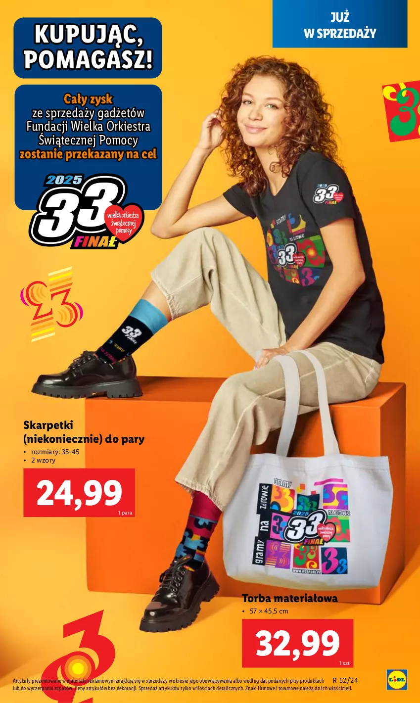 Gazetka promocyjna Lidl - GAZETKA - ważna 23.12 do 28.12.2024 - strona 53 - produkty: Karp, Skarpetki, Torba