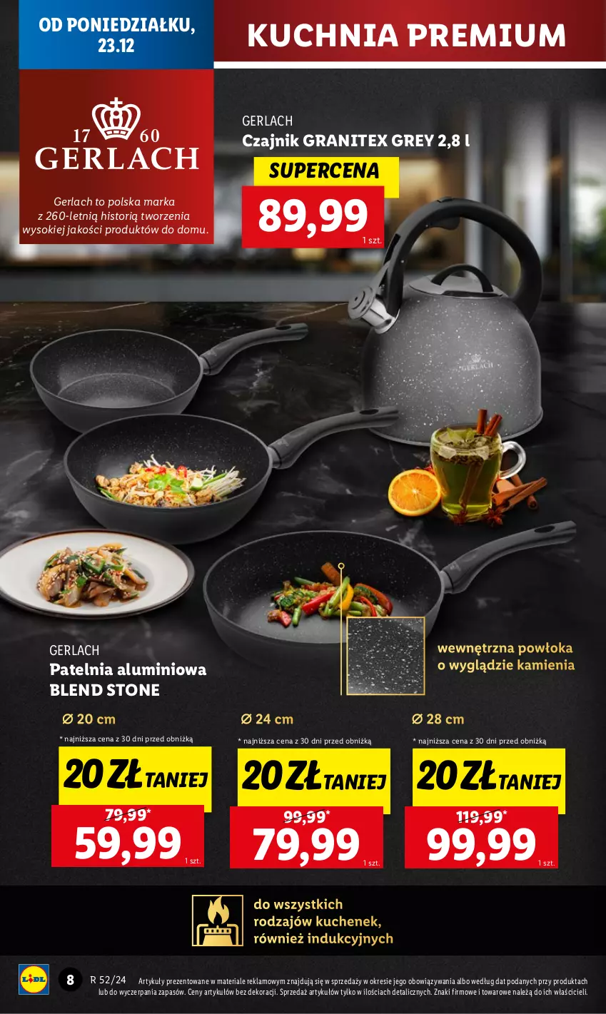 Gazetka promocyjna Lidl - GAZETKA - ważna 23.12 do 28.12.2024 - strona 8 - produkty: Czajnik, Gra, Kuchnia, Patelnia, Sok