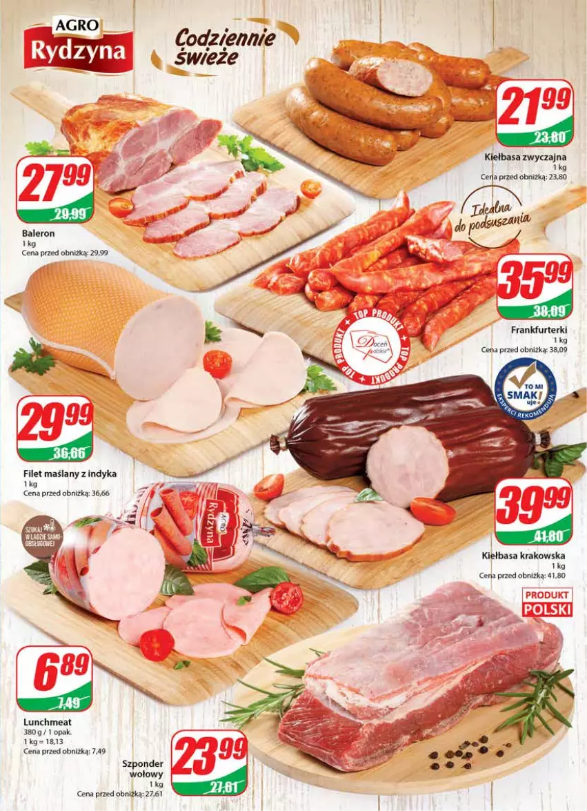 Gazetka promocyjna Dino - Gazetka 44 - ważna 02.11 do 07.11.2023 - strona 11 - produkty: Frankfurterki, Kiełbasa, Kiełbasa krakowska, Szponder wołowy