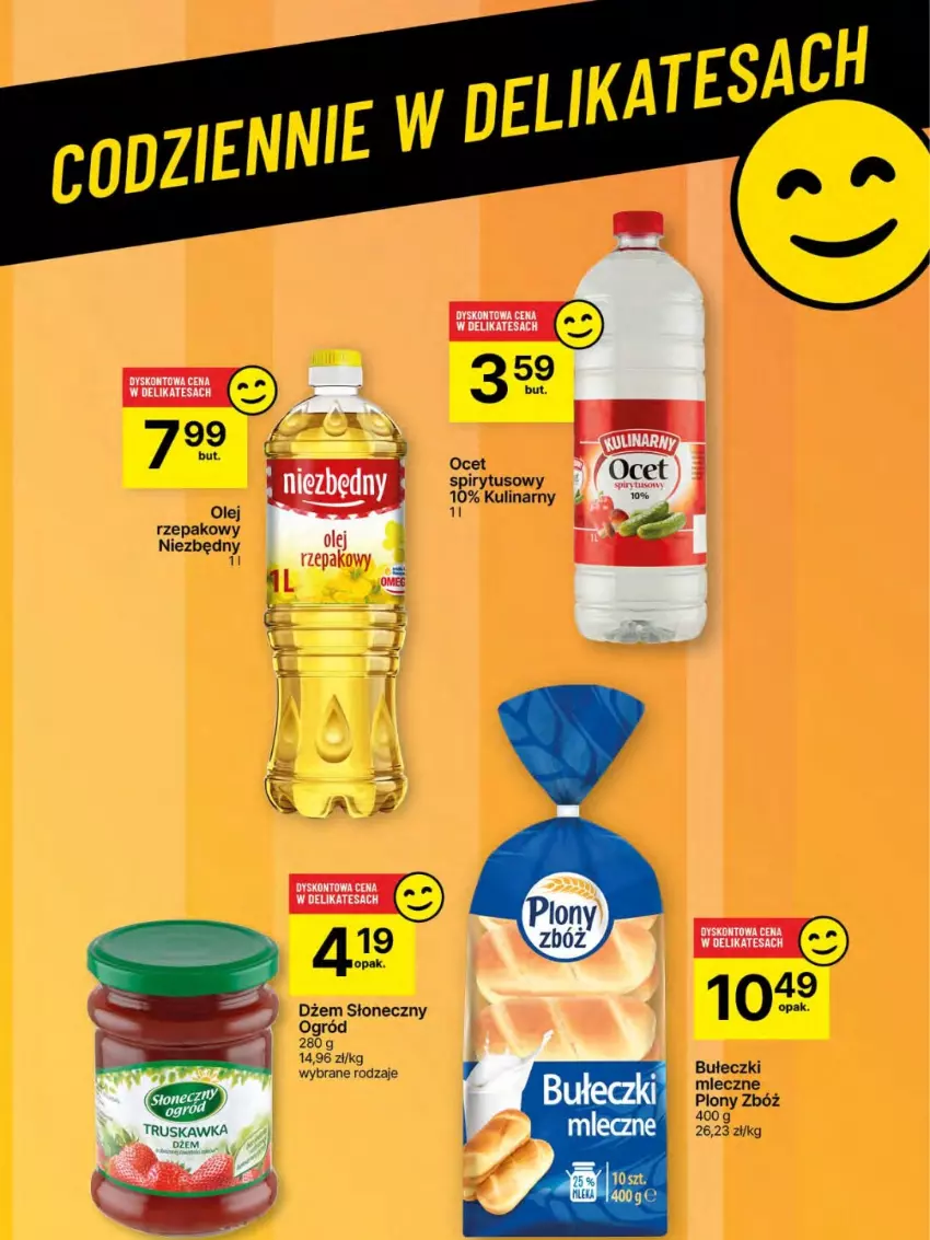 Gazetka promocyjna Delikatesy Centrum - Franczyza DC17 Czwartek - ważna 24.04 do 30.04.2025 - strona 62 - produkty: Bułeczki, Bułeczki mleczne, Dżem, Ocet, Ogród, Olej