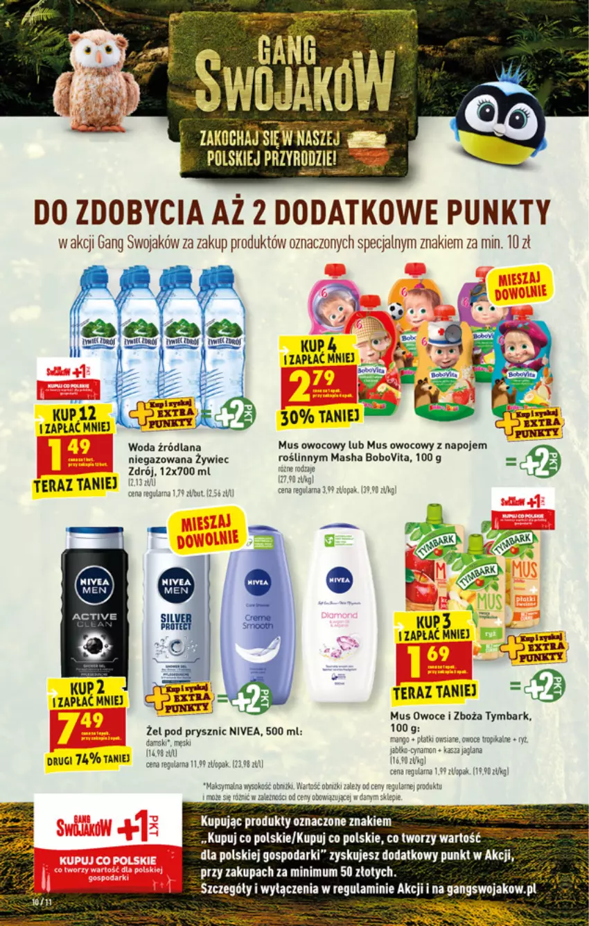 Gazetka promocyjna Biedronka - W tym tygodniu - ważna 27.09 do 02.10.2021 - strona 10 - produkty: BoboVita, Gala, LANA, Mus, Napoje, Nivea, Owoce, Sok, Tera, Tymbark, Woda