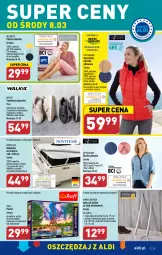 Gazetka promocyjna Aldi - Pełny katalog - Gazetka - ważna od 11.03 do 11.03.2023 - strona 29 - produkty: Sok, Por, Sneakersy, Puzzle, Materac, Tera, Kamizelka, Wełna, Spodnie, Piżama, Queentex, Fa