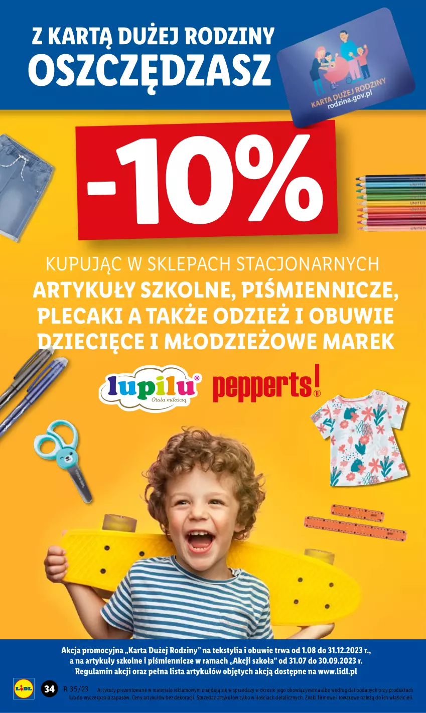 Gazetka promocyjna Lidl - GAZETKA - ważna 28.08 do 02.09.2023 - strona 38 - produkty: Dzieci, Obuwie, Plecak, Rama