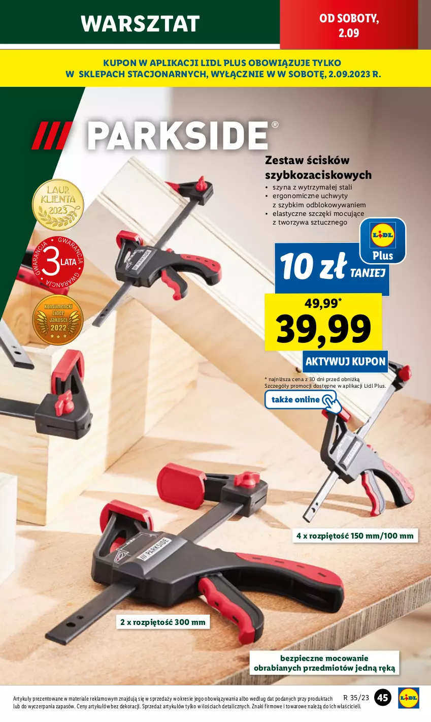 Gazetka promocyjna Lidl - GAZETKA - ważna 28.08 do 02.09.2023 - strona 51 - produkty: Piec, Szyna, Uchwyty