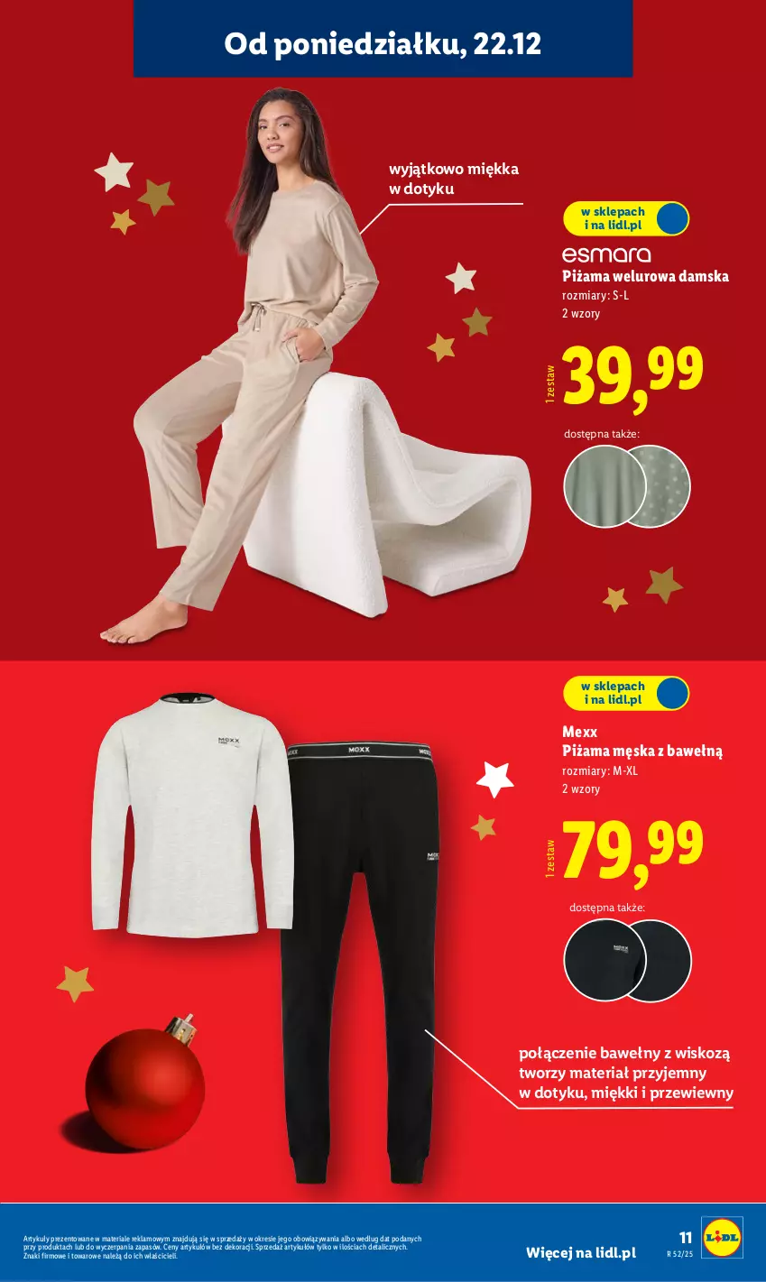 Gazetka promocyjna Lidl - GAZETKA - ważna 22.12 do 27.12.2025 - strona 15 - produkty: Mexx, Piżama