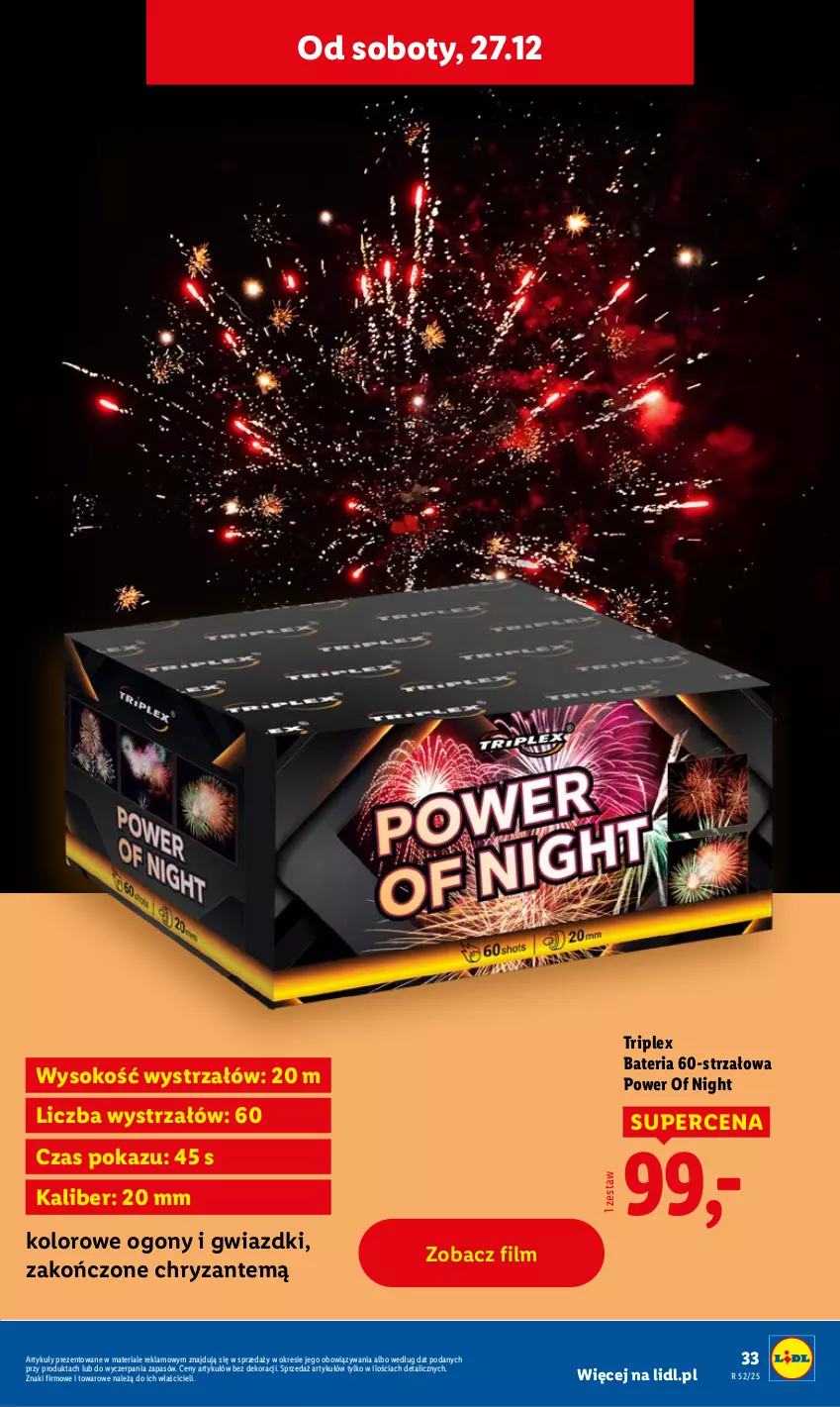 Gazetka promocyjna Lidl - GAZETKA - ważna 22.12 do 27.12.2025 - strona 37 - produkty: Bateria, Sok, Strzałów