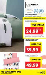 Gazetka promocyjna Lidl - GAZETKA - Gazetka - ważna od 10.10 do 10.10.2021 - strona 23 - produkty: Pościel, Pościel dwustronna