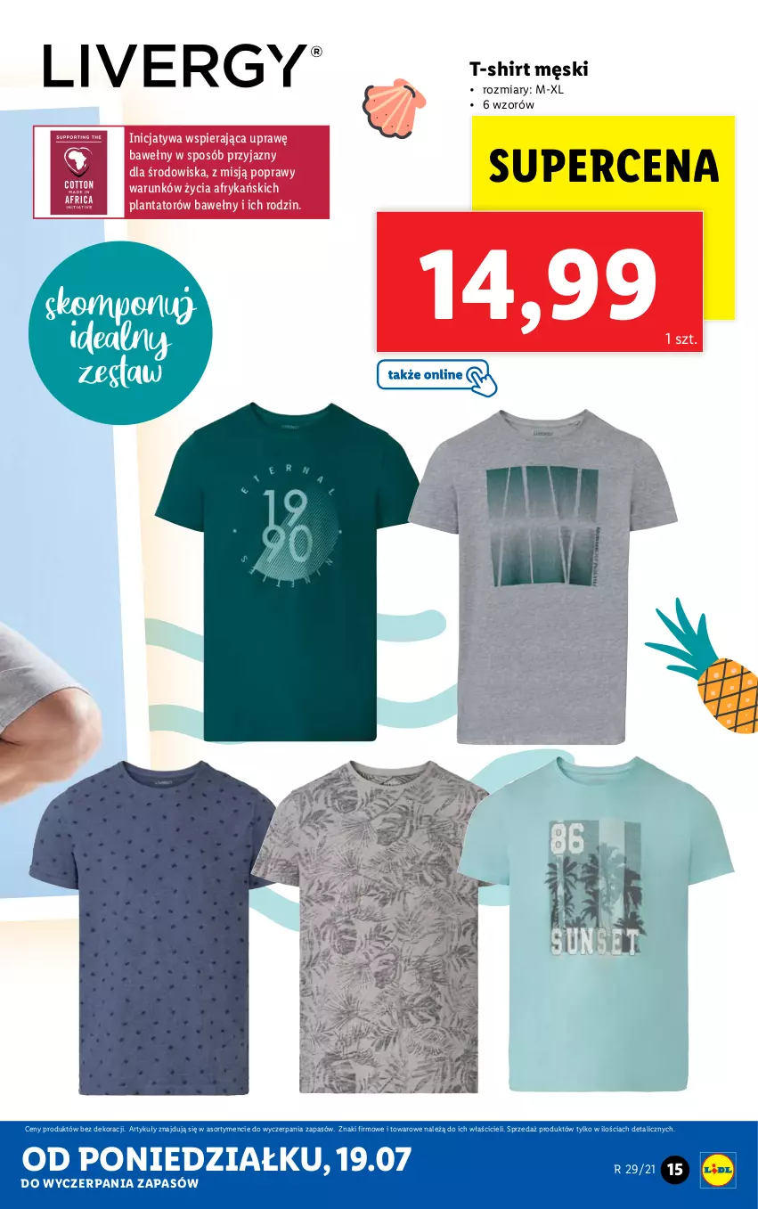 Gazetka promocyjna Lidl - GAZETKA - ważna 19.07 do 24.07.2021 - strona 15 - produkty: T-shirt