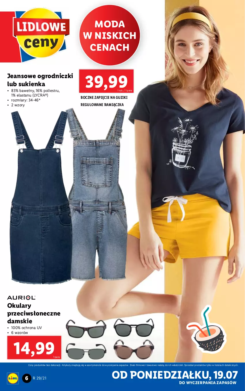 Gazetka promocyjna Lidl - GAZETKA - ważna 19.07 do 24.07.2021 - strona 6 - produkty: Moda, Sukienka