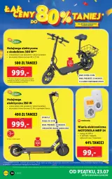 Gazetka promocyjna Lidl - GAZETKA - Gazetka - ważna od 24.07 do 24.07.2021 - strona 34 - produkty: Motorola, Hulajnoga, Opony, Hulajnoga elektryczna, Akumulator