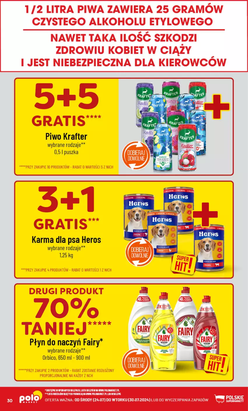 Gazetka promocyjna PoloMarket - Gazetka pomocyjna - ważna 24.07 do 30.07.2024 - strona 30 - produkty: BIC, Fa, Fairy, Piwo