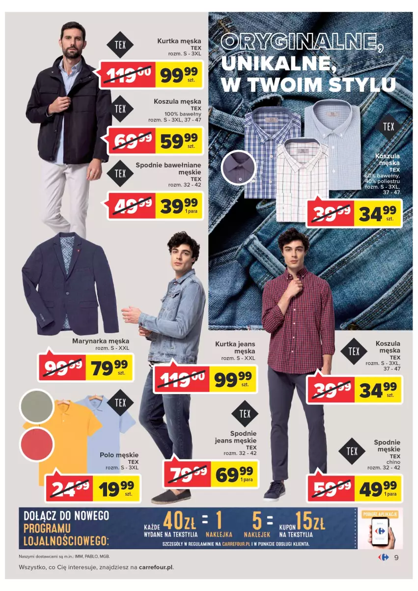 Gazetka promocyjna Carrefour - Gazetka Carrefour - ważna 08.02 do 28.02.2022 - strona 9 - produkty: Gin, Gra, Klej, Kosz, Koszula, Kurtka, Spodnie, Spodnie jeans