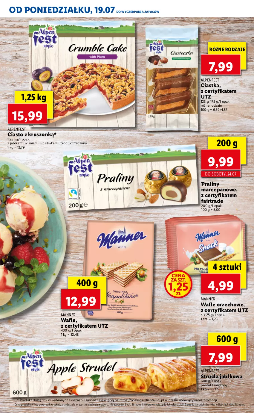 Gazetka promocyjna Lidl - TYDZIEŃ W STYLU ALPEJSKIM - ważna 19.07 do 23.07.2021 - strona 11 - produkty: Ciastka, Fa, Jabłka, Praliny, Strucla, Wafle