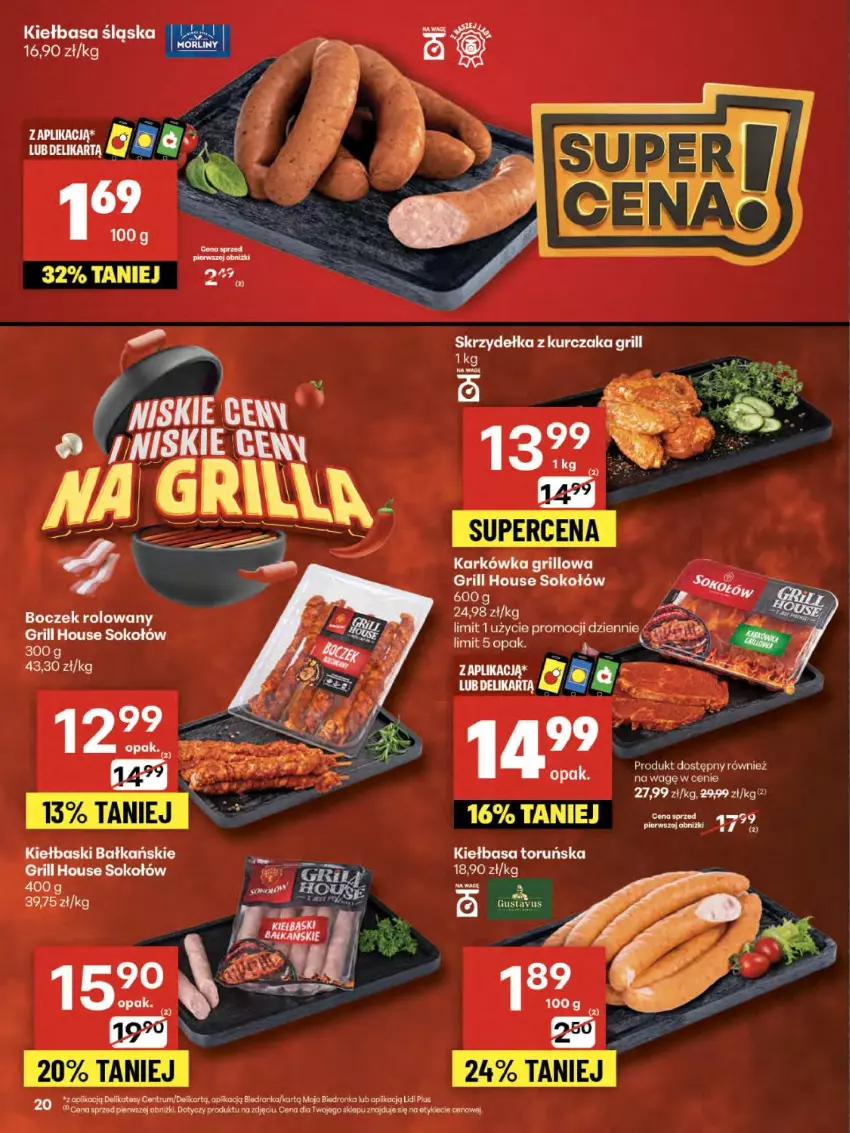 Gazetka promocyjna Delikatesy Centrum - Franczyza DC30 Czwartek - ważna 24.07 do 30.07.2025 - strona 20 - produkty: Grill, Sok, Sokołów