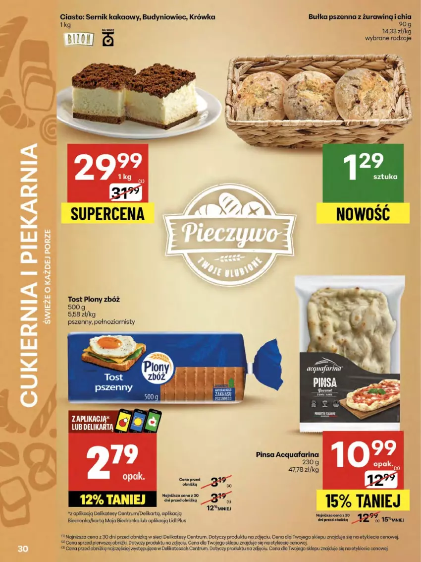 Gazetka promocyjna Delikatesy Centrum - Franczyza DC30 Czwartek - ważna 24.07 do 30.07.2025 - strona 30 - produkty: Bułka, Chia, Dron, Fa, Kakao, Rum, Ser
