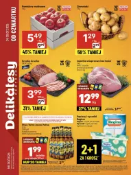 Gazetka promocyjna Delikatesy Centrum - Franczyza DC30 Czwartek - Gazetka - ważna od 30.07 do 30.07.2025 - strona 1 - produkty: Piwo, Piec, Rum, Koc, Gin, Papier, Ziemniaki, Tran, Tatra, Dron, Szynka, Ręcznik, Orka, Pomidory, Fa
