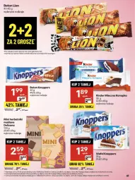 Gazetka promocyjna Delikatesy Centrum - Franczyza DC30 Czwartek - Gazetka - ważna od 30.07 do 30.07.2025 - strona 41 - produkty: Rum, Lion, Herbatniki, Isana, Baton, Knoppers, Mleczna kanapka, Kinder, Miecz
