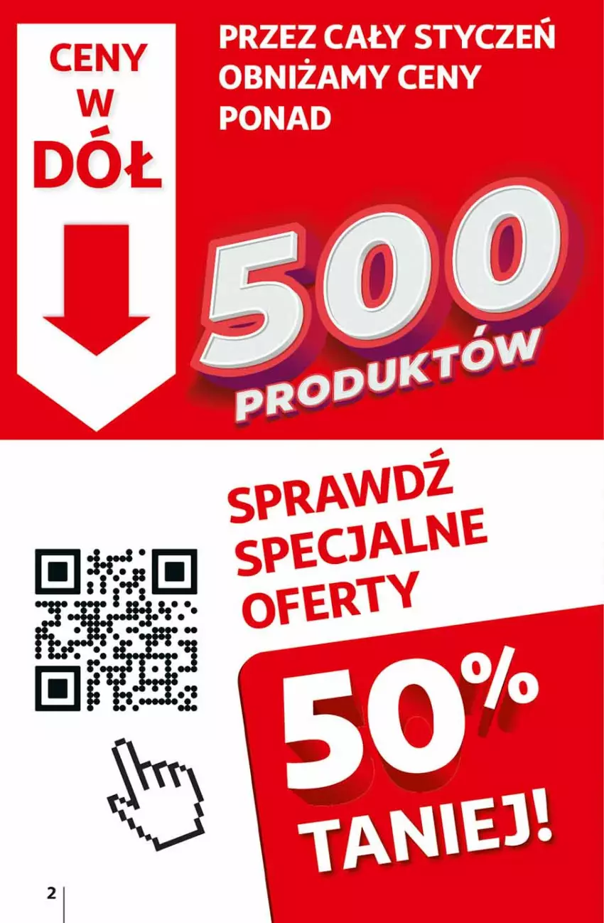 Gazetka promocyjna Auchan - Gazetka Ceny w dół Część 2 Hipermarket Auchan - ważna 11.01 do 17.01.2024 - strona 2