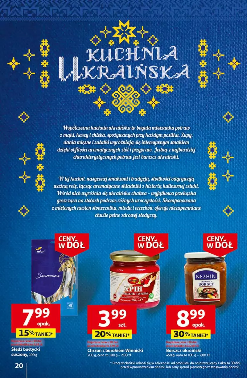 Gazetka promocyjna Auchan - Gazetka Ceny w dół Część 2 Hipermarket Auchan - ważna 11.01 do 17.01.2024 - strona 20 - produkty: Buraki, Chrzan